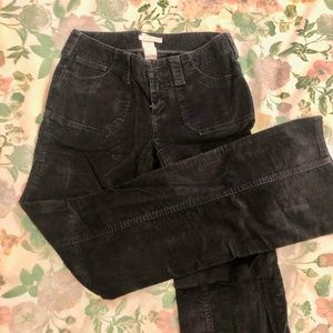 vintage black Corduroy flared pants